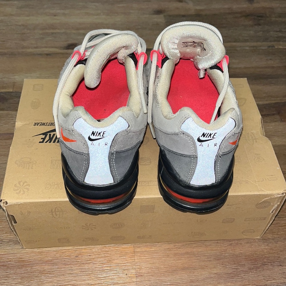 Nike Air Max ‘95 (GS), White, Pink/Red, Gray